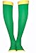 Lace Poet Knee-High Yoga Compression Toeless Socks (Clover Green)