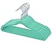 Kids Velvet Hangers Non Slip Space Saver - Mint Green - 30 Pack