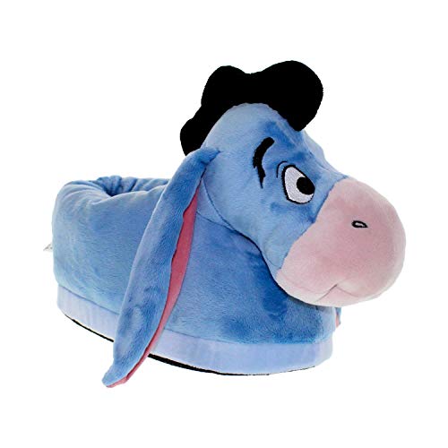 7013-4 - Disney Winnie The Pooh - Eeyore Slippers - X-Large/XX-Large - Happy Feet Mens and Womens Slippers