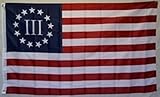 Betsy Ross Nyberg Battle III Flag 3 Percent Polyester 3 x 5 Threeper Banner New
