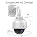 Dericam Outdoor PTZ WiFi Security Camera,1080P IP Surveillance CCTV Camera,Pan/Tilt/Zoom,4X Optical Zoom,Night Vision,Motion Detect,IP65 Weatherproof Pre-Instal 32G SD Card, White