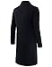 NEARKIN (NKNKTNC803 Mens Slim Cut Look Knitwear Shawl Collar Long Cardigan Sweater Black US L(Tag Size L)