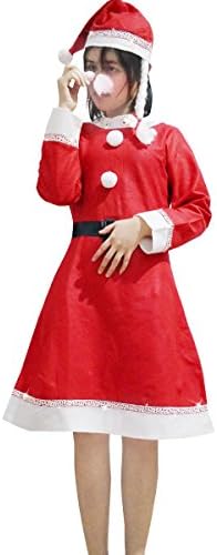 Leeau New Shop Big Sale Women Santa Costume, Mrs Claus Costume,Christmas Santa Claus Suit Costume