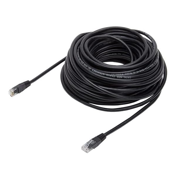 ONN 75FT CAT6 ROUND NETWORKING CABLE1 CBL, BLACK – HIGH-PERFORMANCE