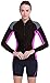 EYCE DIVE & SAIL Women’s 3/2 mm Wetsuits Jacket Long Sleeve Neoprene Wetsuit Top (Grey/Purple, M = US 4)