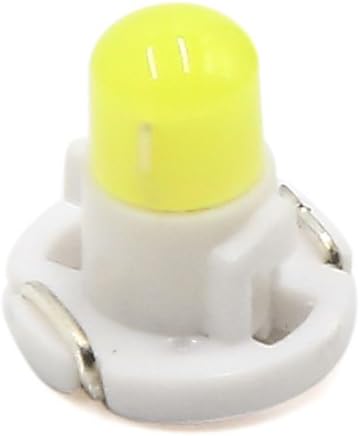 sourcingmap 5pcs 12V White T4.2 Car Wedge LED Dash Gauge Instrument Panel Light, White,Yellow, 0.43"x0.39" - Image 3