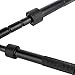 Rifle Bipod CNC QD Tactical Picatinny Rail 6.5 - 9 inch Bipod Flat Adjustable (Black)