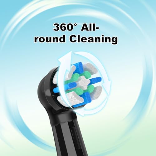 12 Pack iO Brush Heads Compatible with Oral B iO Toothbrush Head, Toothbrush Head for iO 2/3/4/5/6/7/8/9/10 Series Electric Toothbrushes, Gentle Yet Thorough Clean, Black