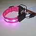 BLAZIN Light Up Dog Leash LED - 1,000 Feet of Visibility - USB Rechargeable Waterproof Glow in The Dark Dog Leash - 4 Foot, Pink