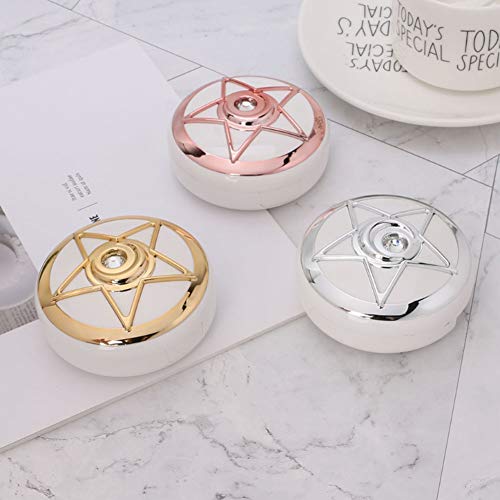 VintageBee 3 PACK Round Contact Lens Case Cute Travel Portable Contact Lens Storage Box Container Holder Kit with Solution Bottle,Tweezers,Stick Connection,Lens Holder Kit, with Solution Bottle,Tweeze - Thumbnail 5