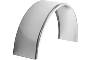 Tough Grade Aluminum Smooth Round Top Fender 9" X 34" X 17" | Car Hauler Trailer | Cargo Trailer | Utility Trailer | Landscape Trailer