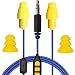 Plugfones Guardian Plus, Earplugs with Audio, 26 dB NRR, Noise Isolating Mic and Controls