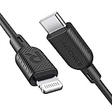 USB C to Lightning Cable RAVPower [3ft Mfi Certified] Supports Power Delivery Fast Charging with Type C Pd Charger Compatible with iPhone 11/ Pro/Max/X/XS/XR/XS Max/8/Plus