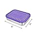 LunchBots Bento Trio Large Stainless Steel Food Container - Three Section Design Holds Sandwich and Two Sides - Bento Lunch Box for Kids or Adults - Dishwasher Safe and BPA-Free – Purple Dots
