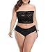 Zohamung Mid Rise String Adjustable Bathing Suit Tie Side Hipster Ruched Swimwear Bottoms Black