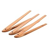 Kitchen Tongs, Natural Bamboo Toaster Tongs, Set Of 3 Non-stick Tongs With Hanging Hole For Home And Catering