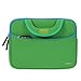 8.9-10.1 inch Tablet Sleeve, Evecase 8.9~10.1 inch Ultra-Portable Neoprene Zipper Carrying Sleeve Case Bag with Accessory Pocket - Green/Blue