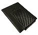 SLCK Carbon Fiber Wallet, RFID blocker with Leather and Magnetic Money Clip (Black)