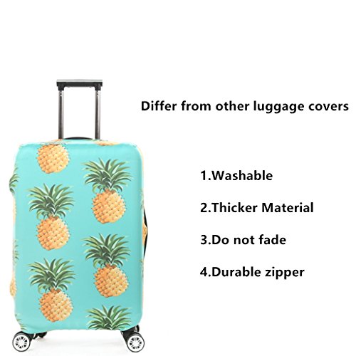 Fvstar Pineapple Print Luggage Cover Spandex Suitcase Cove Protective Bag Baggage Cover 18-32 inch - Thumbnail 6