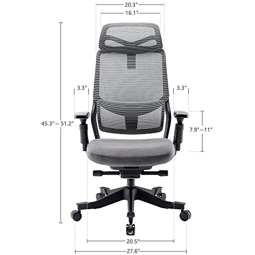 EazeeChairs Ergonomic Office Mesh Task Chair with 3Way Adjustable