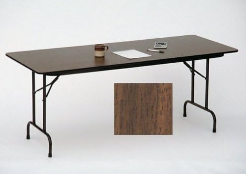 High Pressure Folding Table in Black Granite (36 in. x 72 in./Walnut)