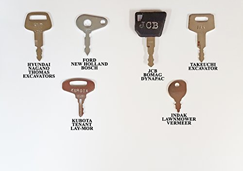 Keyman 16 Keys Heavy Equipment Key Set/Construction Ignition Keys Set - Thumbnail 2
