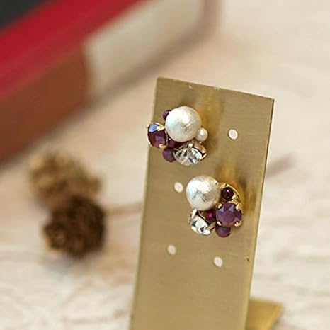 Amazon ビーズキット アクセサリーキット 手作りピアス イヤリング キット クリスタルダークレッド ピアス イヤリング キット ビーズ アクセサリーキット 通販