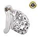 TERNENCE Ergonomic Design Stainless Steel Male Chastity Device Easy to Wear Male Cock Cage (40mm S Size)