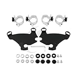 XFMT 39mm Gauntlet Fairing Trigger Lock Mount Fit Compatible with Harley XL883 XL1200 FXDF FXDL