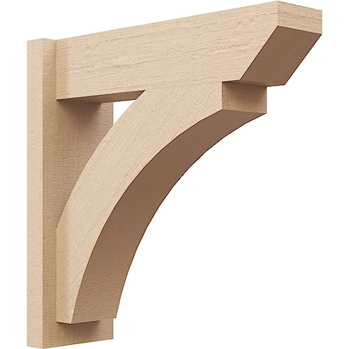 Ekena Millwork 6"W x 22"D x 34"H Thorton Slat Rough Cedar Woodgrain TimberThane…