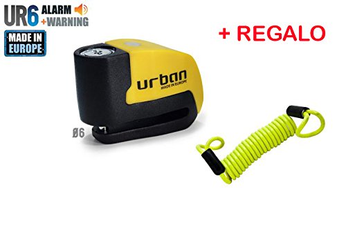 URBAN Candado de disco UR con Alarma mm dba  REGALO Cable