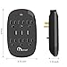ONSMART Outlet Extender Wall Charger with USB Ports Surge Protector 6 Outlets Power Strip with 3 USB Charger Portable Surge Protection Charging for Home Office Kitchen Travel Black