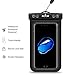 odbo Universal Waterproof Case Dry Bag Pouch for Smartphones, iphone 6, 6s, 6 Plus, 7, Samsung, HTC, Nokia, Motorola, Sony for Phones up to 6.0” Screen (Black)