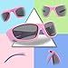 RIVBOS Rubber Kids Polarized Sunglasses With Strap Glasses Shades for Boys Girls Baby and Children Age 3-10 RBK003（Pink）