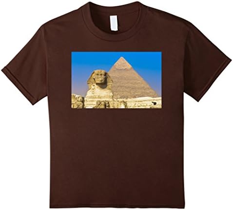 Kids Egypt, Egyptian, Pyramids, T Shirt 12 Brown