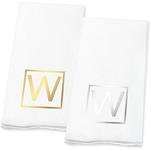 monogrammed disposable hand towels for bathroom