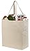 Reusable Grocery Canvas Bag - Shoulder Straps, Handles. (2-PACK | 19