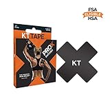 KT TAPE PRO X Kinesiology Tape, Elastic Sport Patches, 15 Pack, Jet Black