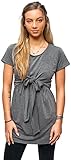 sofsy Soft-Touch Rayon Blend Tie Front Nursing & Maternity Fashion Top Dress
