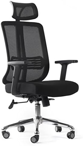 CCTRO Ergonomic Mesh Office Chair with Adjustable Headrest and Padded Flexible Armrest, 360 Degree Swivel Modern Computer Task Chairs for Home Office Conference Room