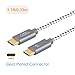 CableCreation Short USB C Cable 1FT 60W USB C to USB C Fast Charging Cable Short USB Type-C to C Cable Braided 3A 480Mbps Data for MacBook Pro Air iPad Air Pro S21/S20 Pixel 4/5 etc. Space Gray