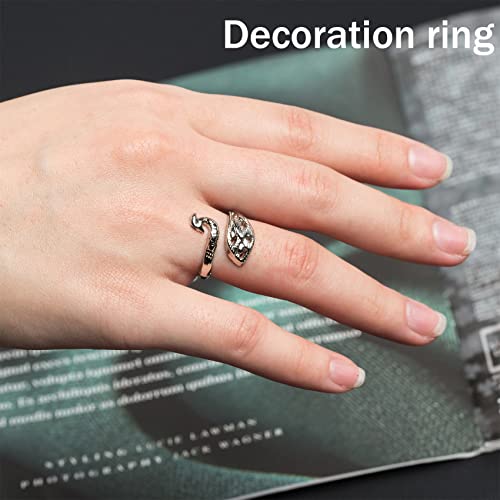 GYGYL 8 Pcs Adjustable Knitting Loop Crochet Loop Ring, Knitting Accessories, Hand-Made Silver-Plated Copper Rings, Faster Crocheting for Mother Grandma Thanksgiving Presents-Colorful Style 2