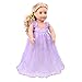 Wensltd Doll Clothes for 18 Inch Dolls Pretty Lace Dress Fits American Girl Dolls (Purple)