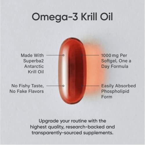 Sports Research Krill Oil Supplement with EPA & DHA Omega 3