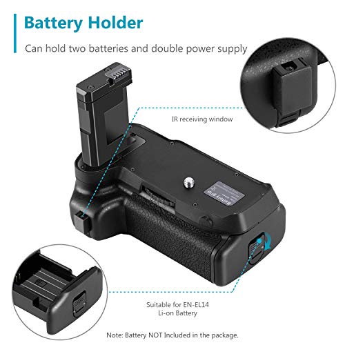 Neewer Battery Grip for Nikon D3400 DSLR Camera Vertical Shutter