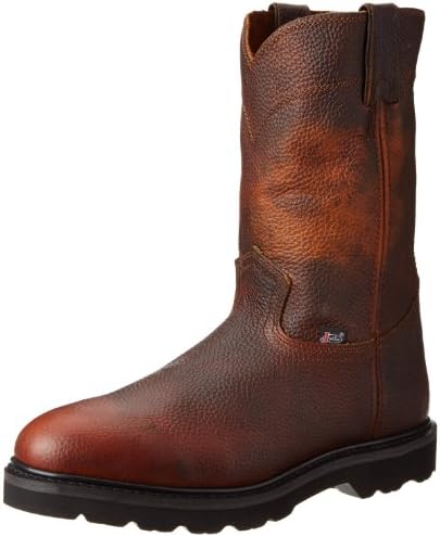 justin men's premium wedge work boots