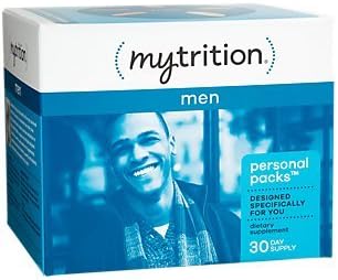 MyTrition Men's Personal Multivitamin Packs with Omega 3 Fish Oil, CoQ10, Ashwagandha (30 Day Supply)