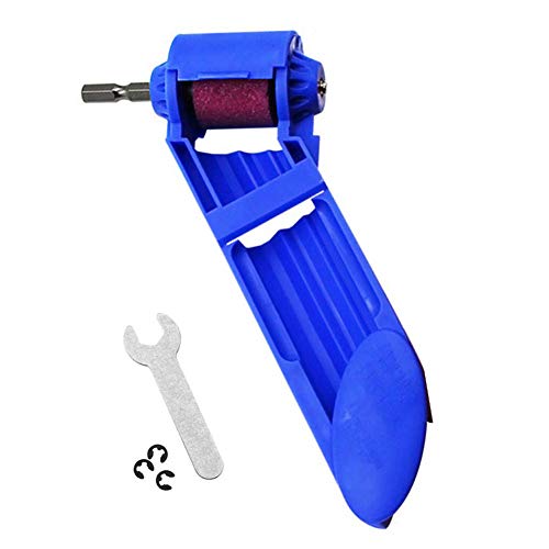 difcuyg5Ozw Portable Electric Twist Drill Bit Grinding,Rustproof Waterproof Wheel Sharpener Powered Part Tool Set Blue