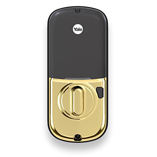 Yale Real Living Keyless Touchscreen Deadbolt in Polished Brass