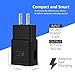 Pantom Adaptive Fast Charging Wall Charger and 5-Feet USB Type C Data Cable Kit Compatible with Samsung Galaxy S10/S10+/S9/S9+/S8/S8+ Note 8/Note 9 & Other Smartphones (Black)